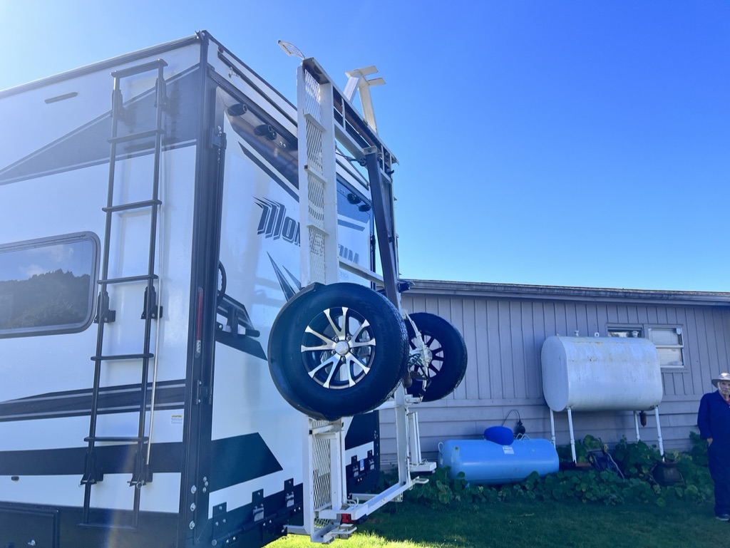 Quick-deploy trailer at the campsite